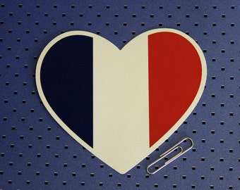 France Heart Bumper Sticker