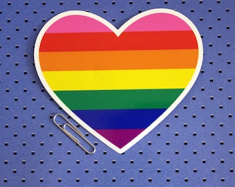 Gay Pride Rainbow Sticker / Orgullo, lgbtq &equal rights Sticker