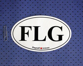 Flagstaff, Arizona Oval Bumper Sticker FLG