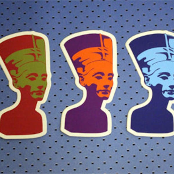 Nefertiti 3 Bumper Stickers Set