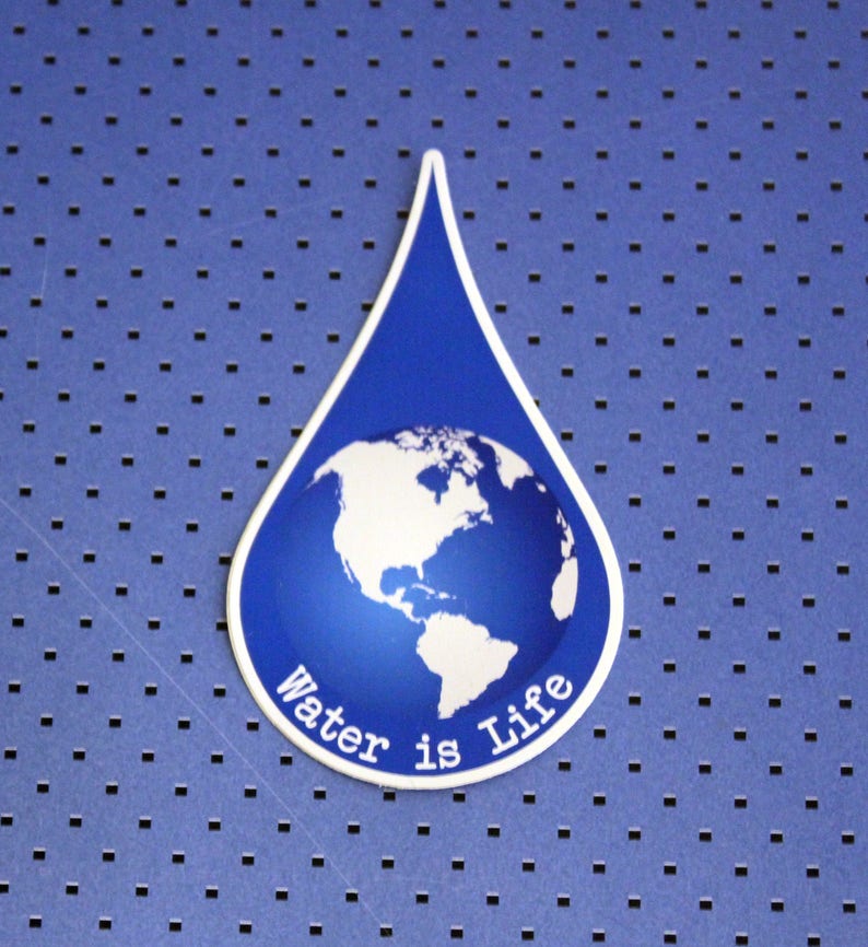 Water is Life Bumper Sticker image 1