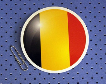 Círculo de Bélgica bandera pegatina para el parachoques