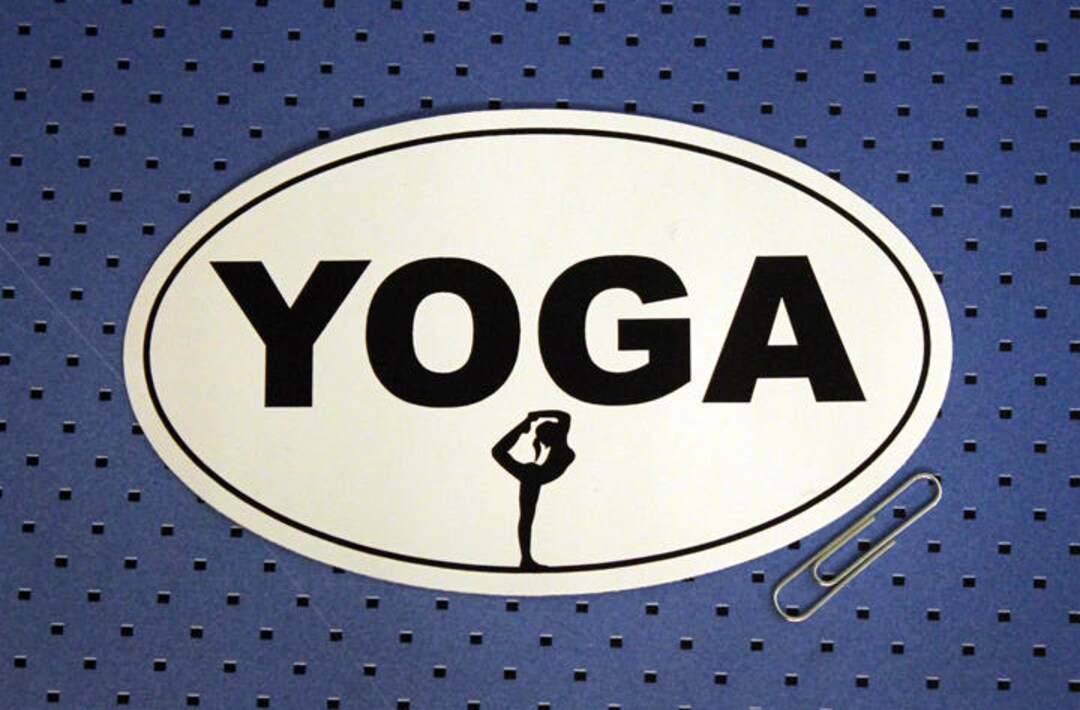 Yoga Bumper Sticker Etsy