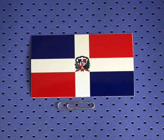Dominican Republic Flag Bumper Sticker NEW