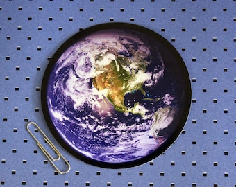 Tierra desde el parachoques del espacio pegatina // Pegatina de la Tierra, Globo de la Tierra, Planeta Tierra