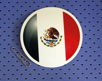 Mexico Flag Circle Bumper Sticker