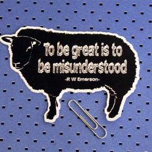 Black Sheep Emerson Quote Bumper Sticker
