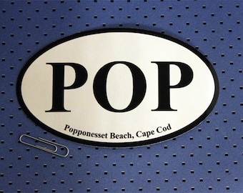 Popponesset Cape Cod Oval Bumper Sticker