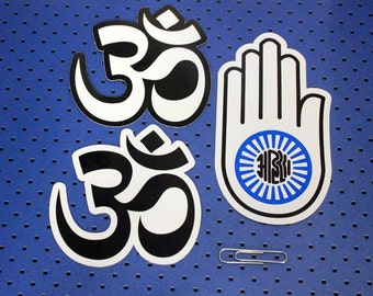 Ahimsa Om Bumper Stickers Set