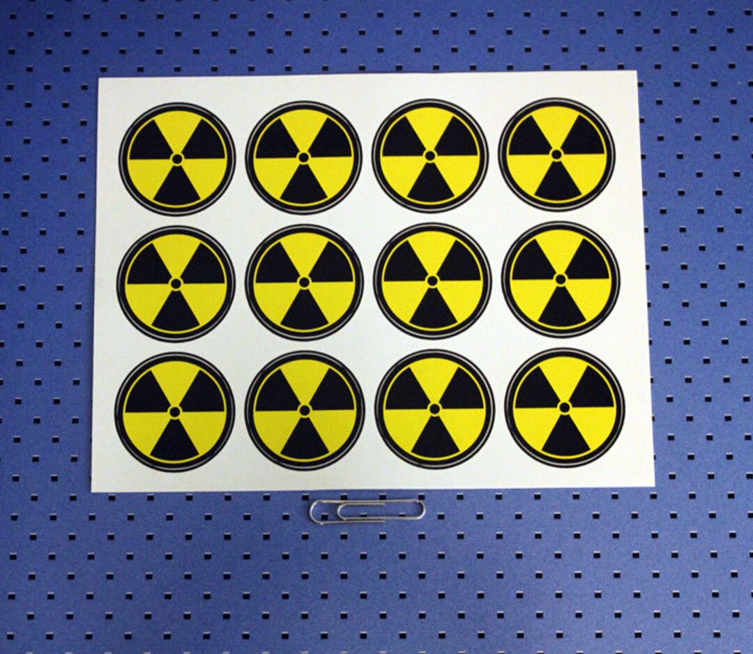 Nuclear Warning Labels - Sticker Sheet - Etsy