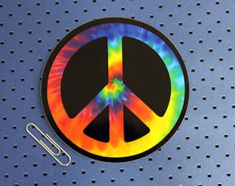 Tie Dye Peace Bumper Sticker