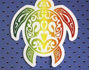 Rasta Turtle Bumper Sticker