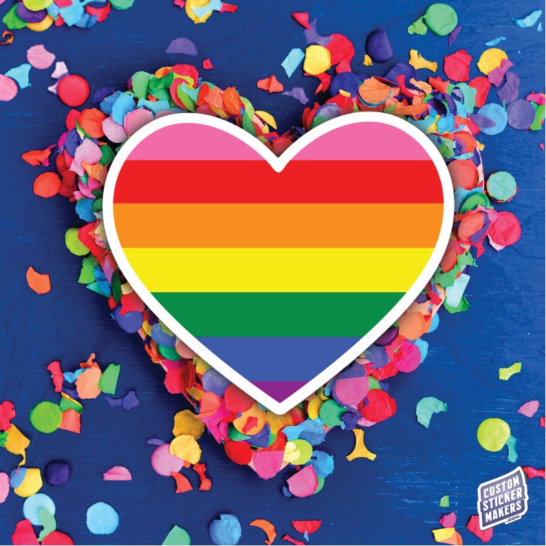 Gay Pride Rainbow Sticker | Pride, Lgbtq &equal Rights Sticker - Etsy