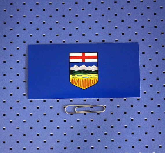 Alberta Canada Flag Bumper Sticker