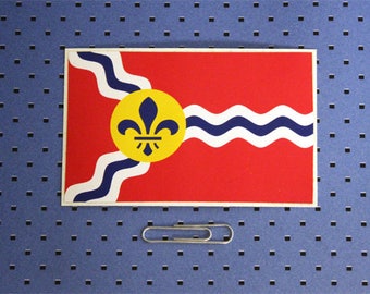 St Louis Flag Bumper Sticker