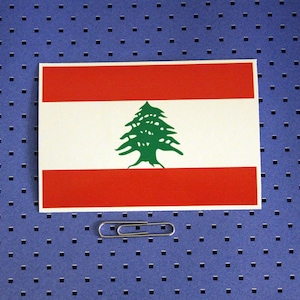 Lebanon Flag Bumper Sticker