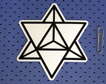 Star Tetrahedron - Merkaba - Sacred Geometry Bumper Sticker