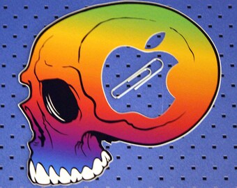 Skull Macbook Sticker