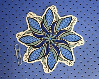 Sacred Geometry Mandala  Bumper Stickers