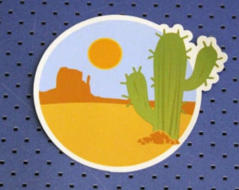 Cactus in Desert Bumper Sticker