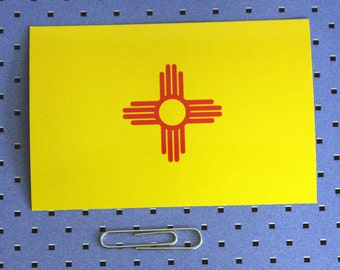 New Mexico State Flag Bumper Sticker
