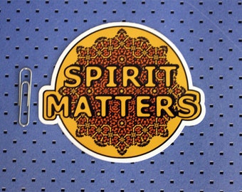 Spirit Matters pegatina de parachoques naranja