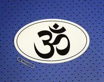 Om Oval Bumper Sticker
