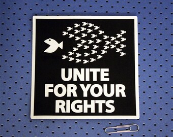 Unite For Your Rights Bumper Sticker