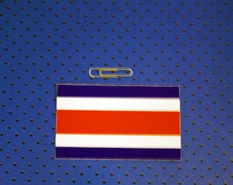 Costa Rica Flag Bumper Sticker