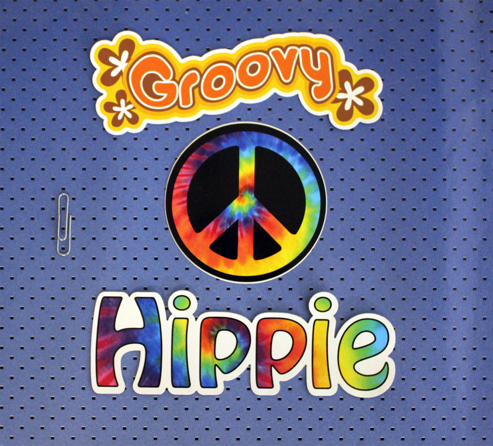 Hippie Bumper Sticker Set - Etsy
