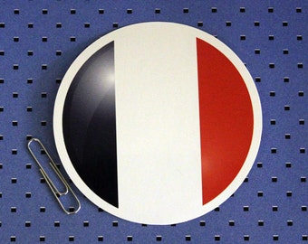 France Flag Circle Sticker