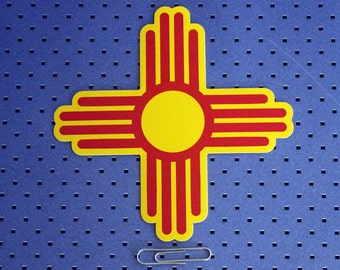 New Mexico Flag Zia Sticker