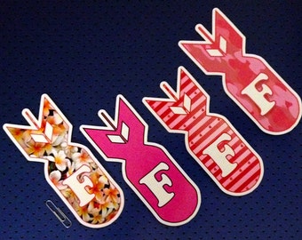 Girly F-Bomb Bumper Sticker Set