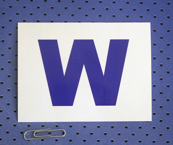 Fly The W Flag Bumper Sticker