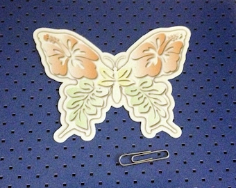Colored Butterfly Bumper Sticker