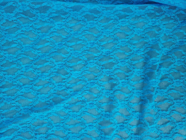sky blue lace fabric