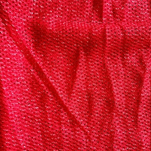 Red Glitter Net Mesh Fabric, Sold by the Yard. Costume and Dancewear ...