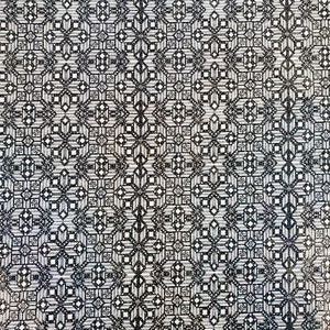 Geometric Art Deco Foil Spandex Fabric Sold by the Yard  58&quot; Width, 4 way stretch