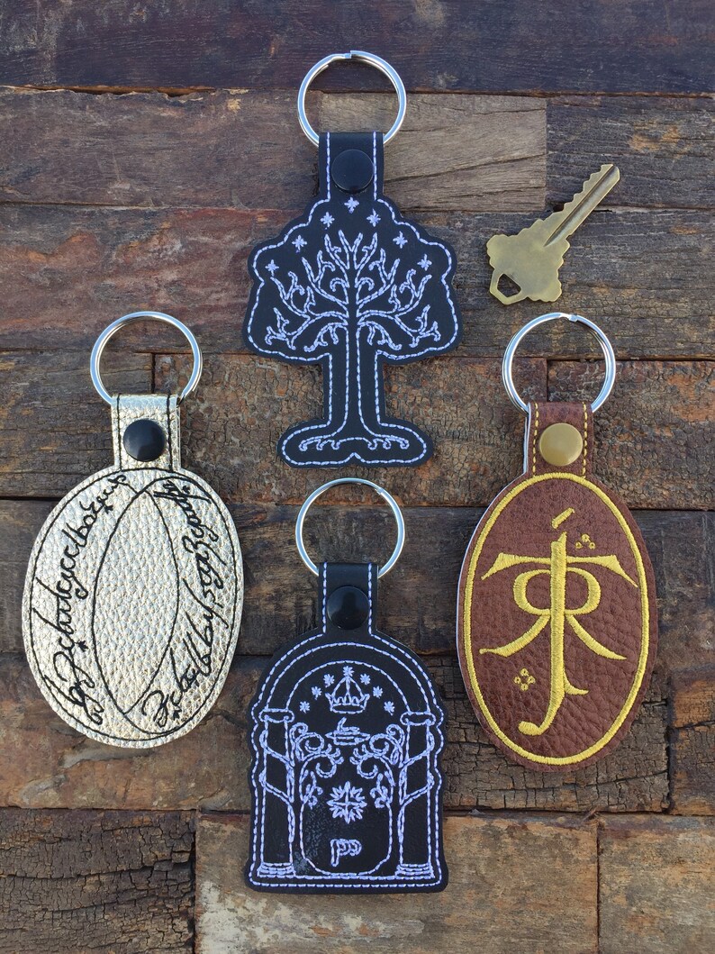 Lord Of The Rings Inspired Keychain Luggage Marker Etsy
