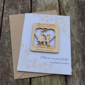 Save the Date Magnet aus Holz, Hochzeitspapier, Save the Date Magnete, Save the Date, Hochzeitseinladung, Save the Date Karten, Hochzeitskarte