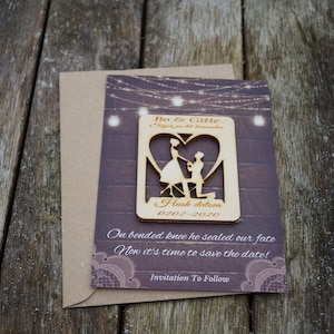 Save the Date Magnet aus Holz, Hochzeitspapier, Save the Date Magnete, Save the Date, Hochzeitseinladung, Save the Date Karten,