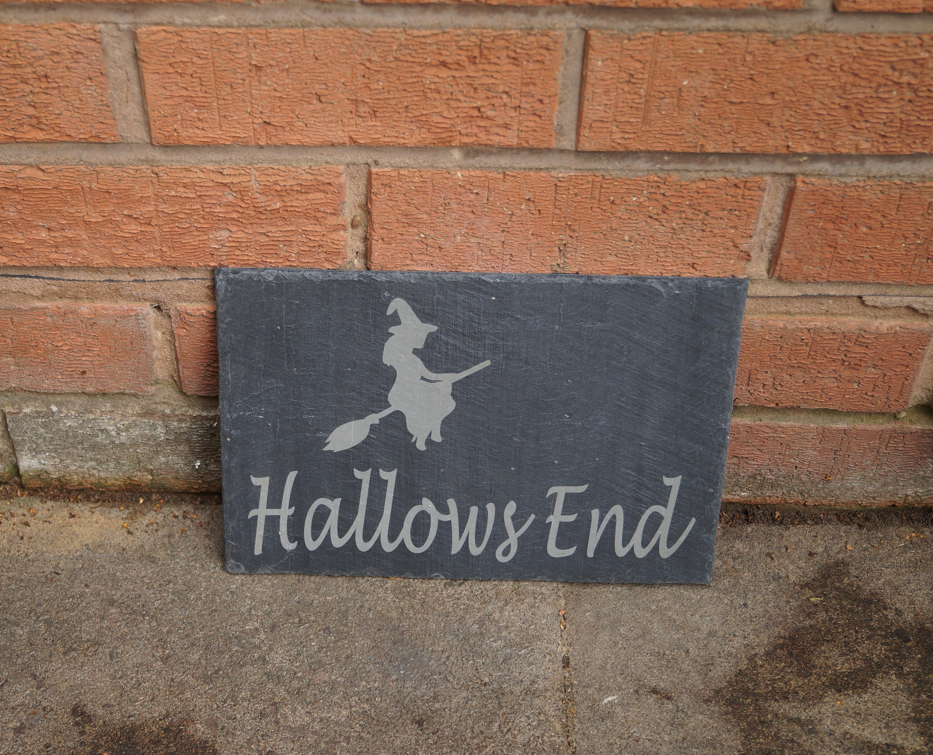 Slate House Sign Personalised Slate Sign Witch House Sign Etsy UK