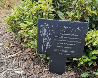 personalised memorial plaque, grave stone, grave marker, memorial gift, in loving memory,
