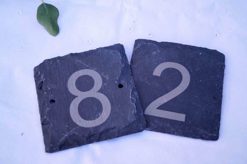 Slate house numbers, house number, personalised slate sign, house sign, stable sign, horse stable sign image 2