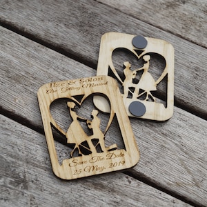 Save the Date Magnet aus Holz, Hochzeitspapier, Save the Date Magnete, Save the Date, Hochzeitseinladung, Hochzeitseinladungen rustikal,