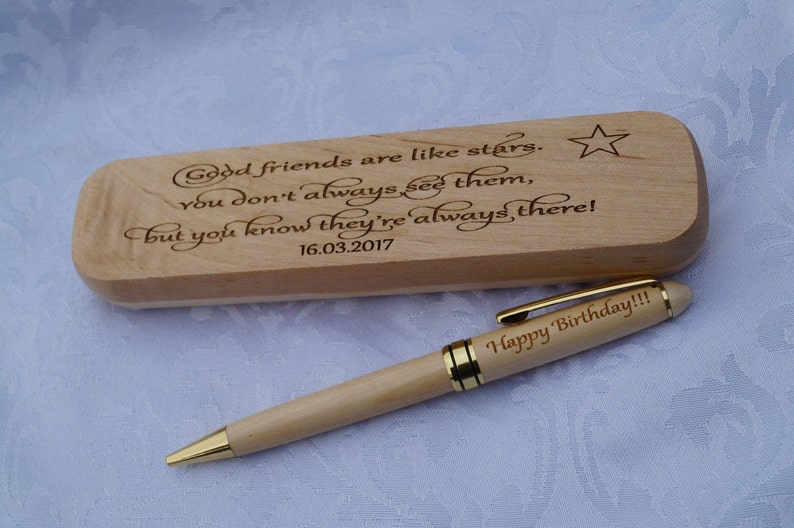 Personalised Wooden pen case and pen, wooden pen case, wooden pen, personalised pen, personalised pen box,folding pen case sm maple case
