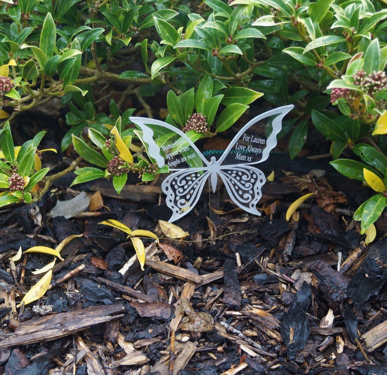 Butterfly Decoration Plant Pot or Garden Decoration Memorial Etsy UK