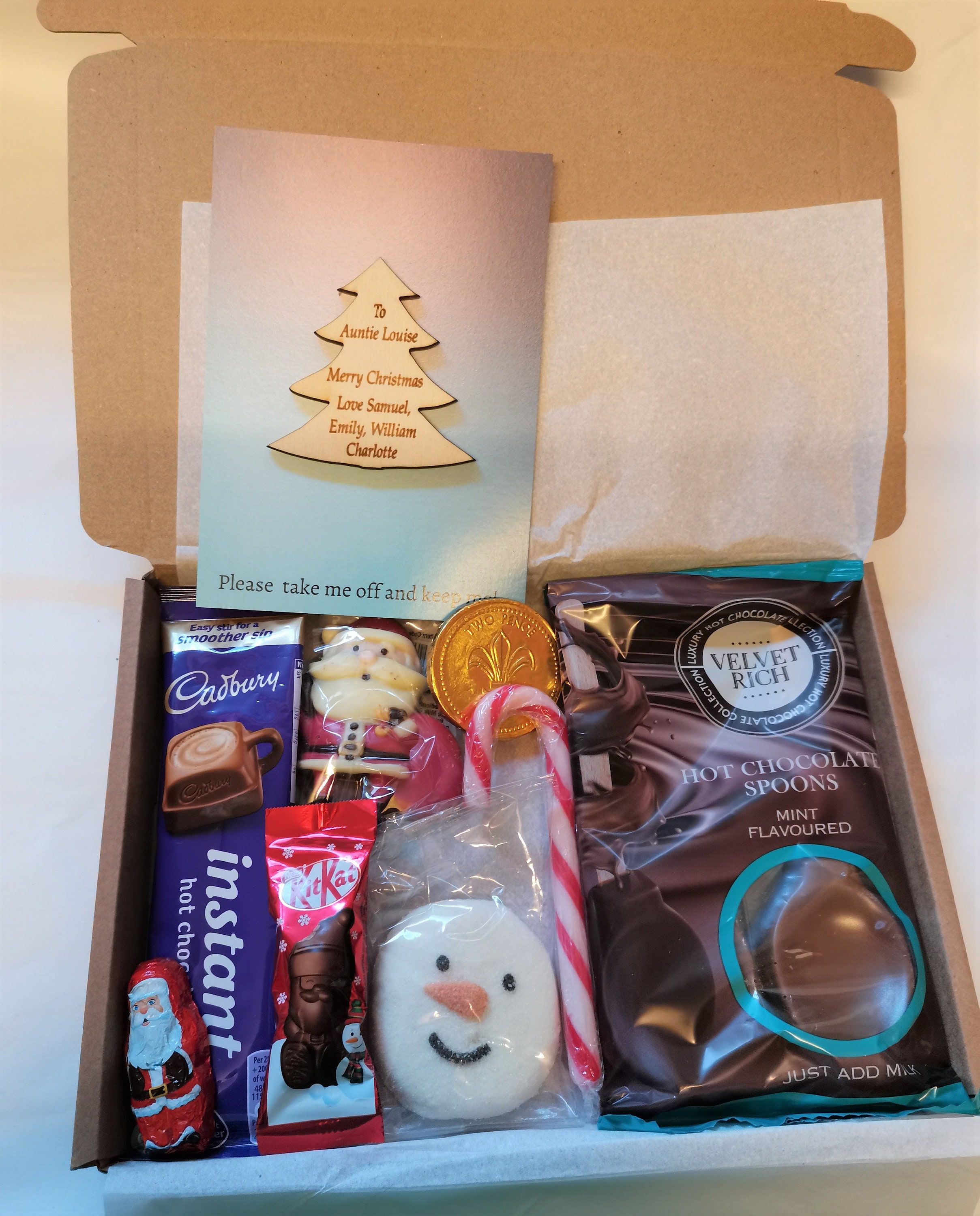 Coffret cadeau boîte aux lettres chocolat chaud Mini panier cadeau Hug In A  Mug Cadeau ami Je pense à toi / Merci -  France