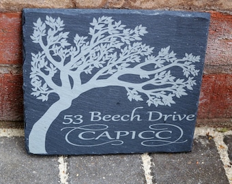 Slate house sign,stable sign, personalised slate sign, bespoke house sign, house numbers, house plaque, house number plaque