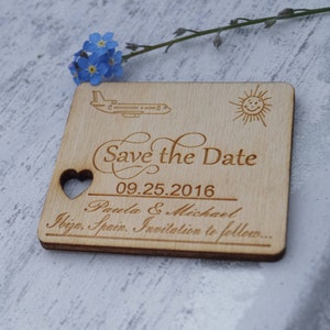 wooden save the date, wedding stationery, save the date magnets, save the date, engraved stationery, personalised wedding,wedding invitation image 6